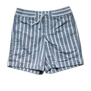 Janie and Jack Striped Twill Pull-On Short Size 5